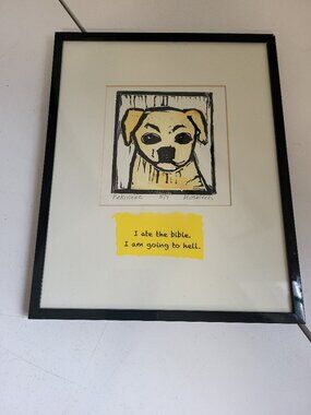 Original Etching of Pekinese- Signed and Numbered